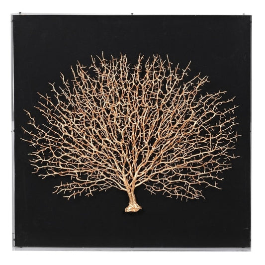 Gold Coral Effect Wall Art