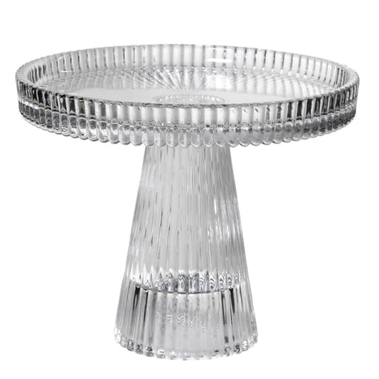 Small Ribbed Glass Stand