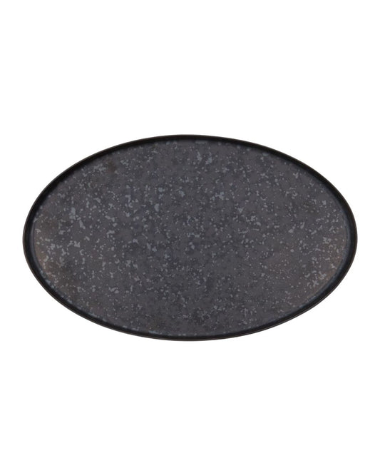 Black/Grey Porcel Serving Platter 31cm