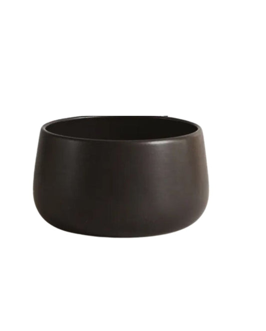 Black Stoneware Serving Bowl 16cm