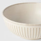 Ridged Cream Porcelain Shallow Bowl 16cm