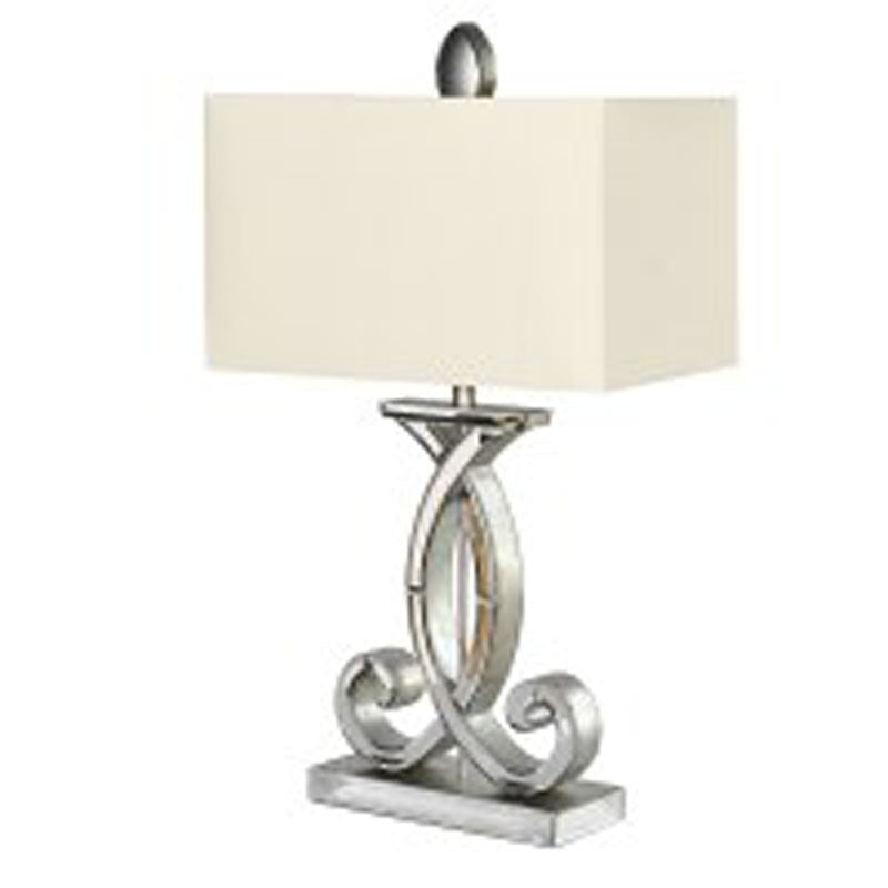 Curl Lamp with Rectangular Shade