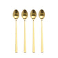 Gold Latte Spoons 4 x 4pc
