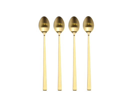 Gold Latte Spoons 4 x 4pc