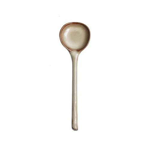 Beige Ceramic Spoon 16cm