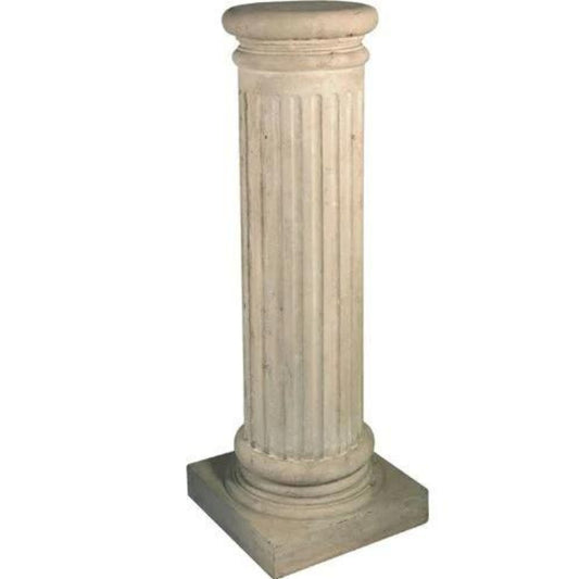 Round Cream Fluted Column