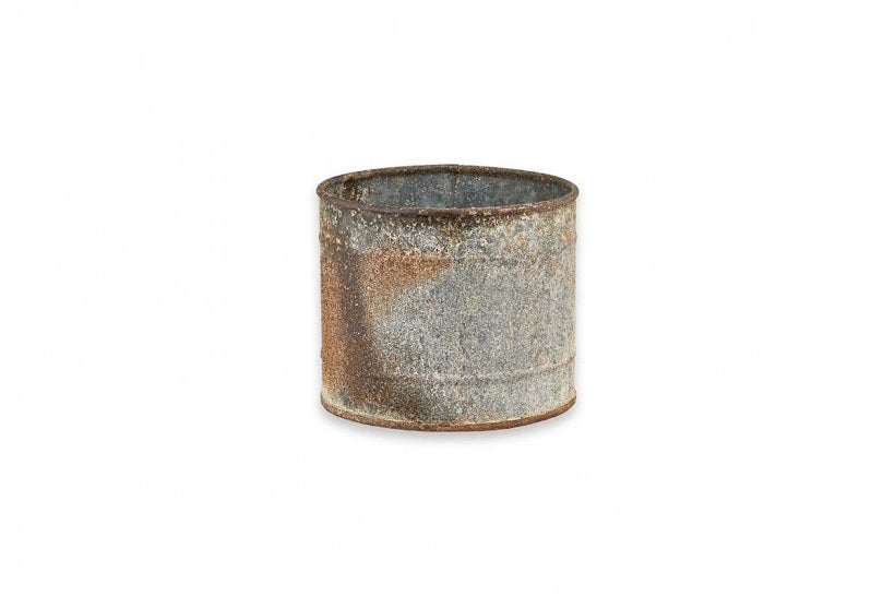 Abari Aged Zinc Plant Pot