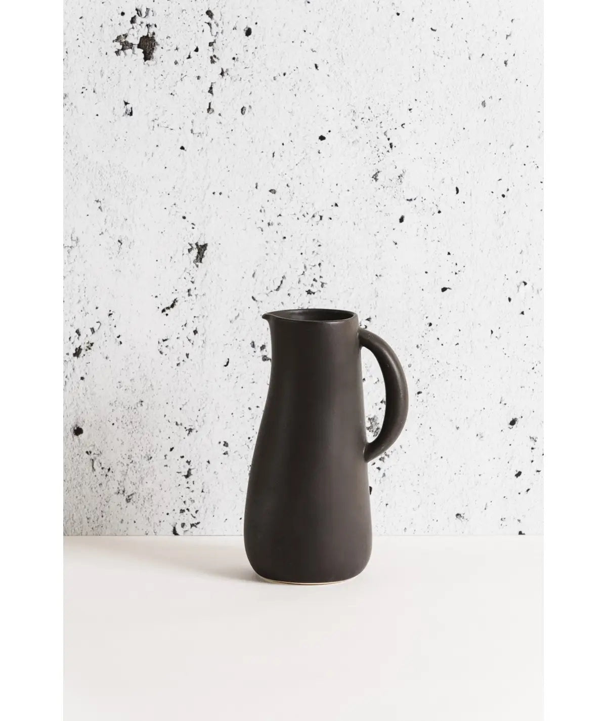 Black Stoneware Jug 23.5cm