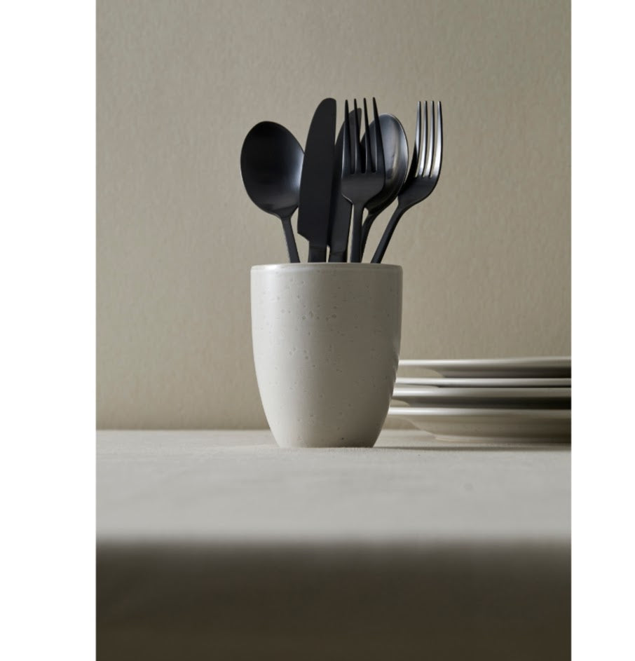 Matte Black cutlery Set 4x4pc