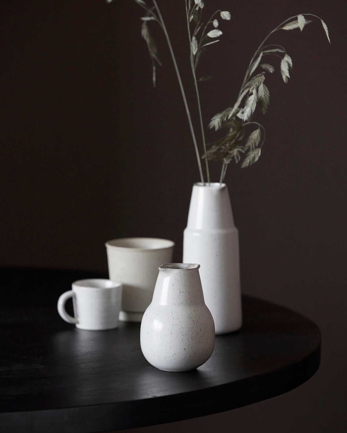 Cream Porcel Bottle 18cm