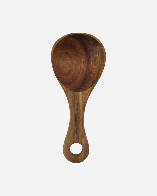 Acacia Wood Scoop Spoon 12cm