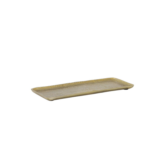 Gold Patterned Rectangle Tray 32cm