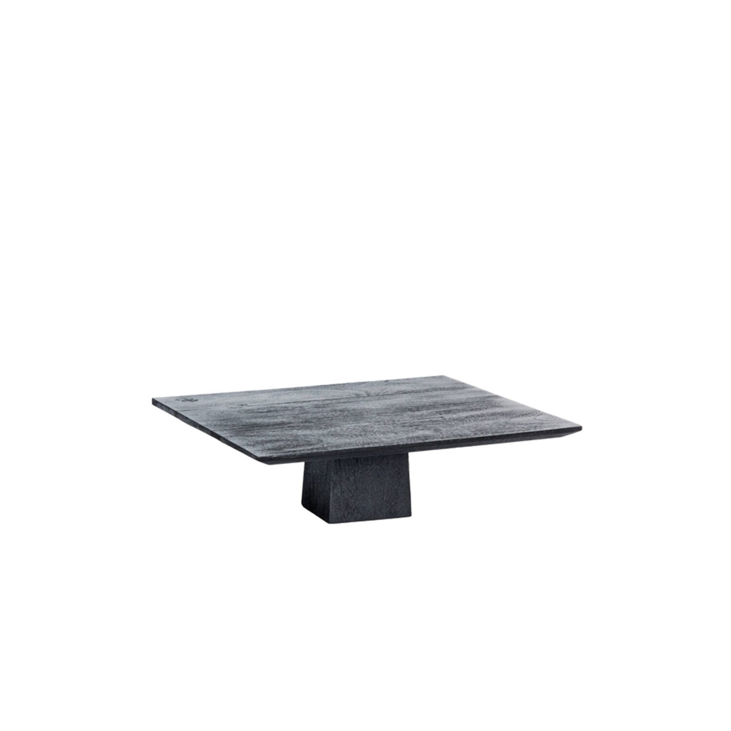 Wood matt black Cake Stand 40x40x10,5 cm