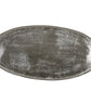 Raw Nickel Oval Tray 69cm