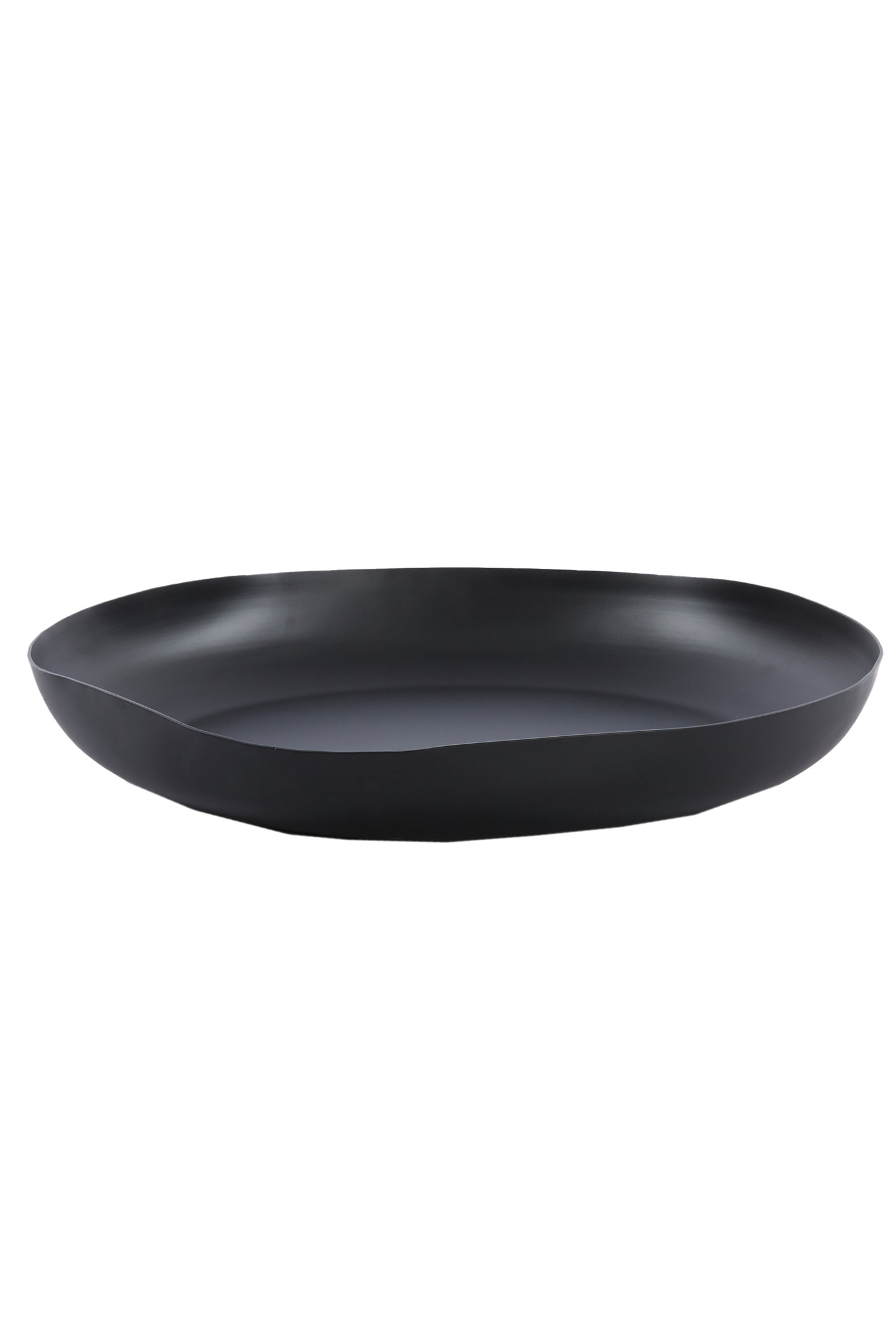 Anzi Matt Black Wave Dish 44cm