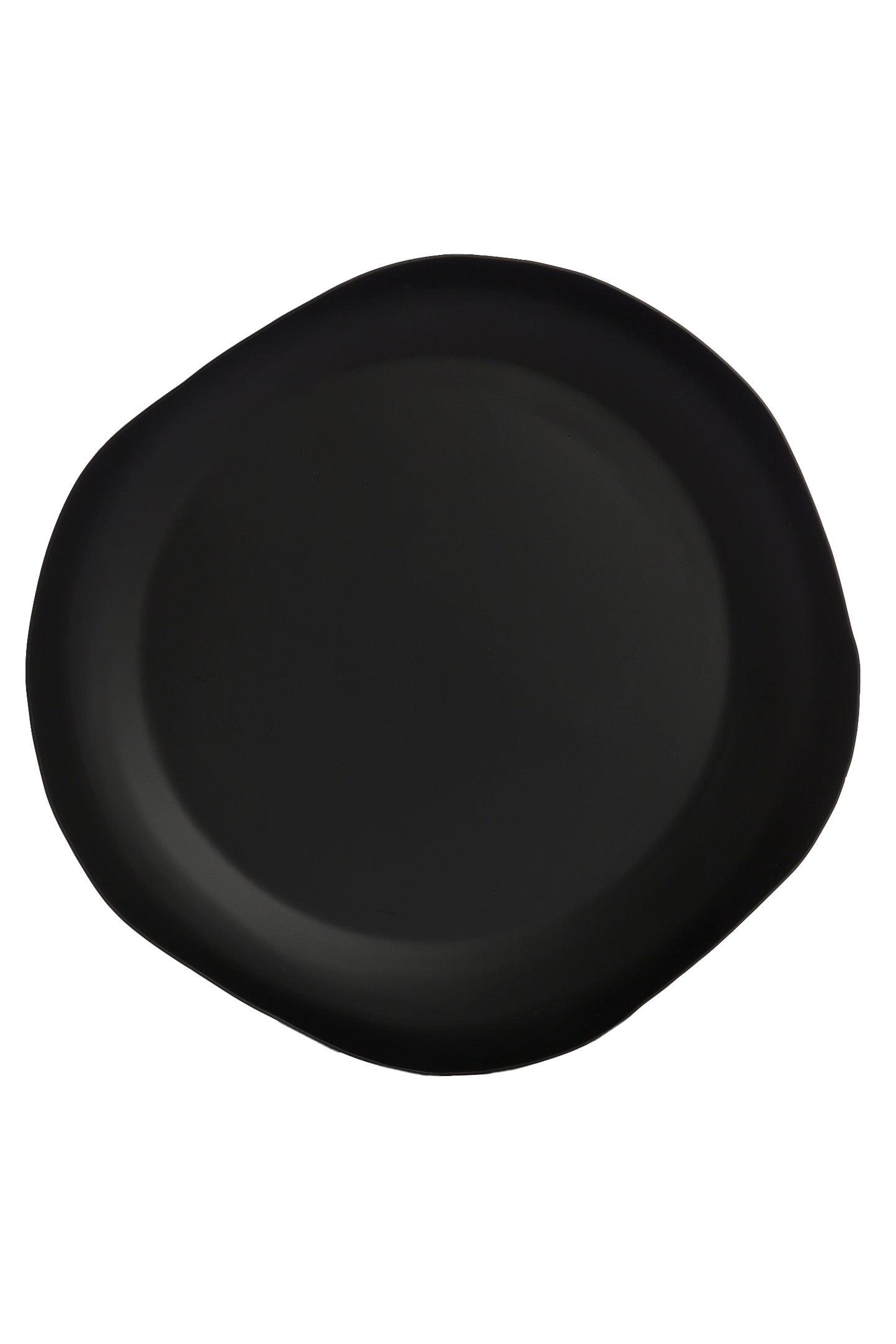 Anzi Matt Black Wave Dish 44cm