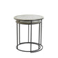 Raw Nickle Side Table S/2