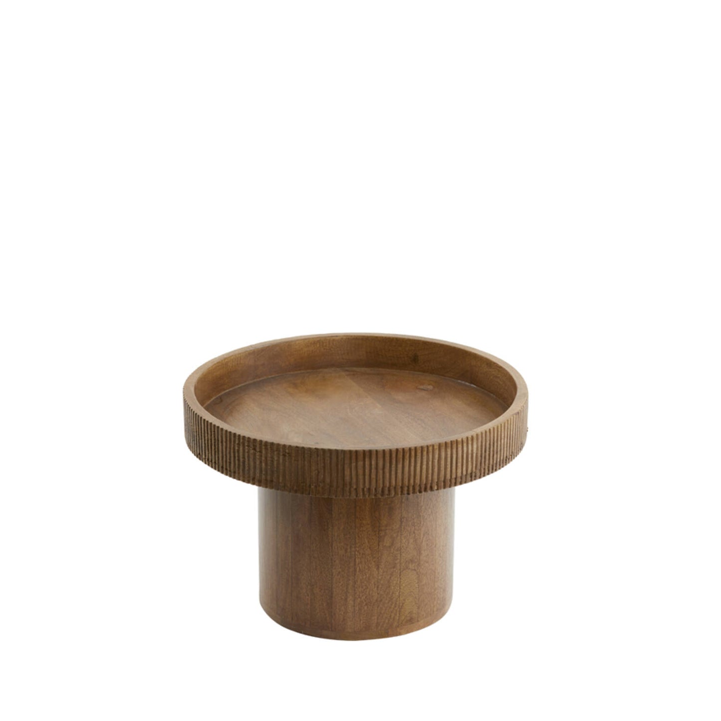 Side table KALO wood dark brown