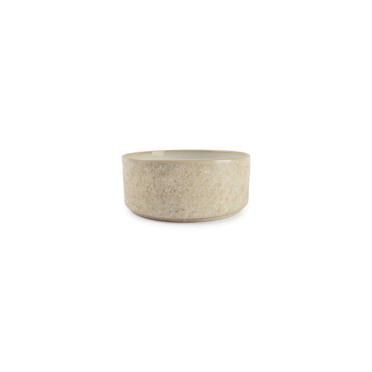 Beige Stoneware Bowl 14cm
