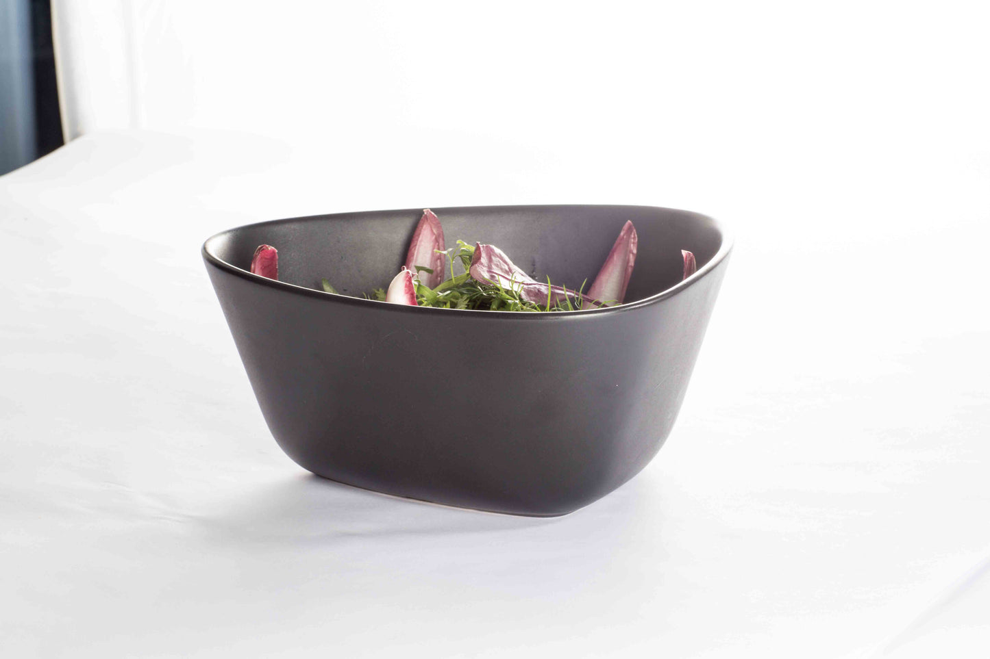 Stoneware Curve Bowl Black 22cm
