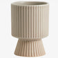 Ribbed Sand Plant Pot 14cm