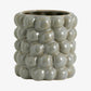 Grey Bobble Plant Pot 15.5cm