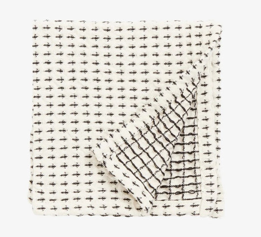 Haze Waffle Dish Cloth Off White/Black