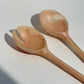 Coral Resin Salad Servers 29.5cm