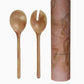 Coral Resin Salad Servers 29.5cm