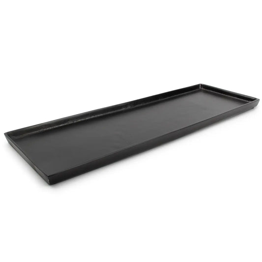 Black Rectangle Tray 48.5cm