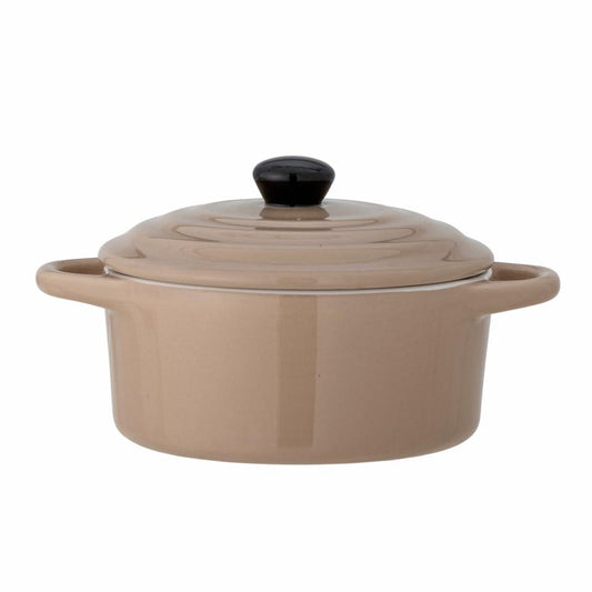 Beige Oven Dish w/lid 17cm