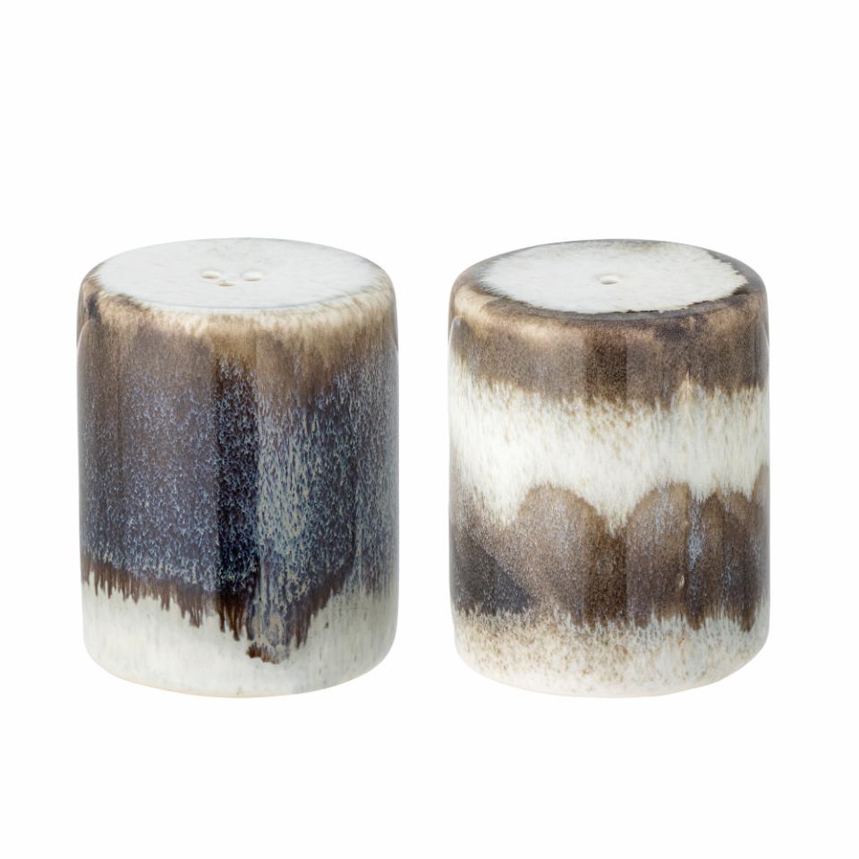 Grey Stoneware S/P Set 6cm