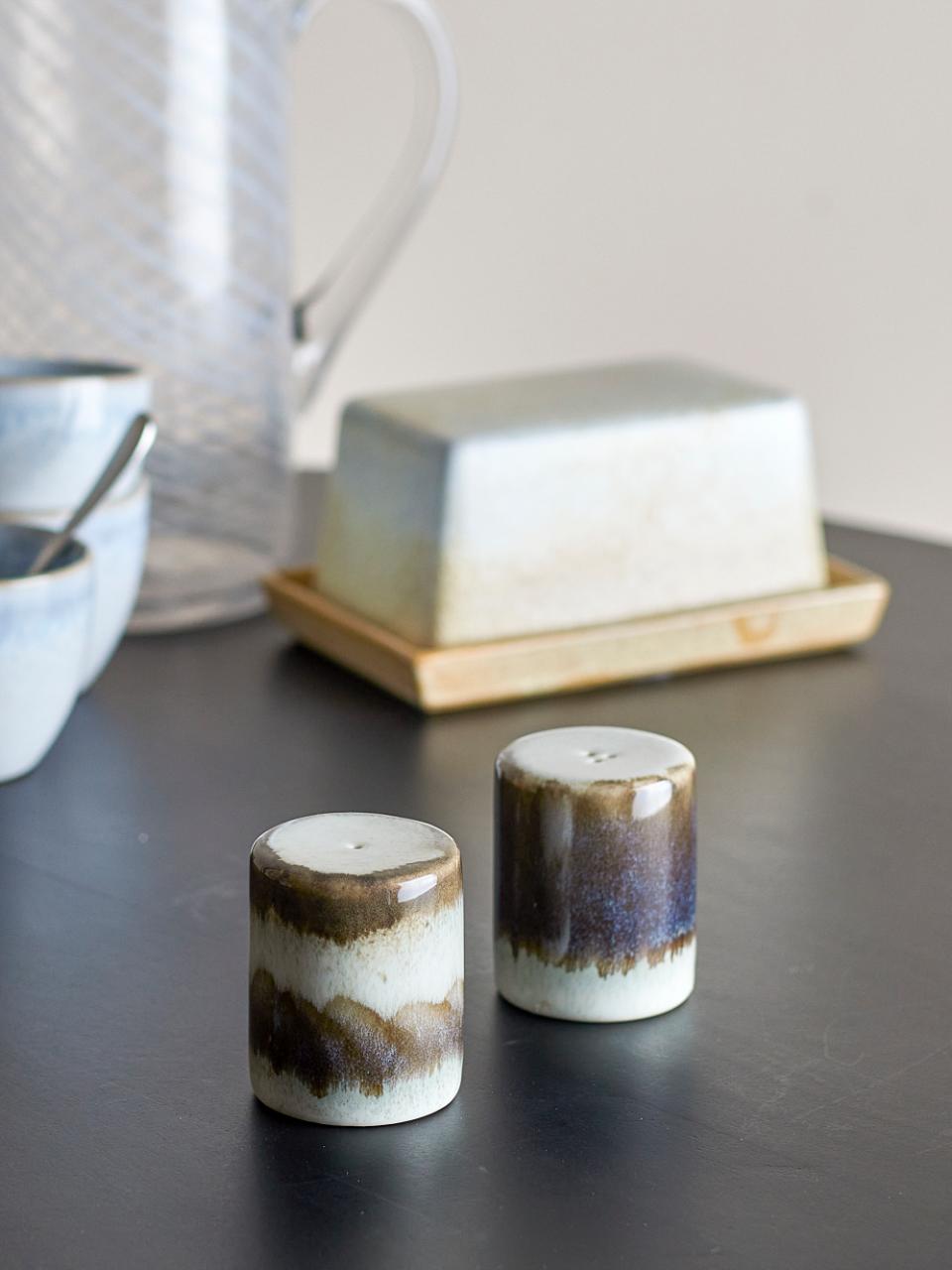 Grey Stoneware S/P Set 6cm