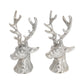 Silver Stag Head Cruet Set