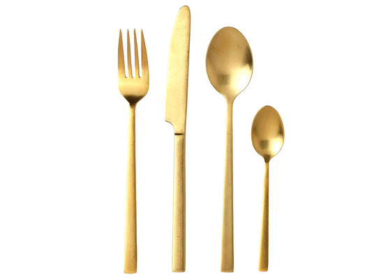 Gold Cutlery Set 1 x 16pc