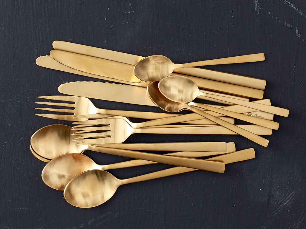 Gold Cutlery Set 1 x 16pc