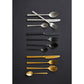 Matte Black cutlery Set 4x4pc