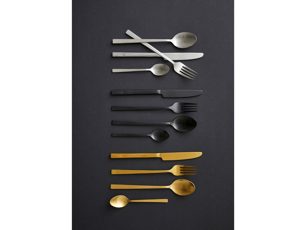 Matte Black cutlery Set 4x4pc Grey Goose Living