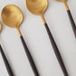 Black & Gold Spoon 13cm