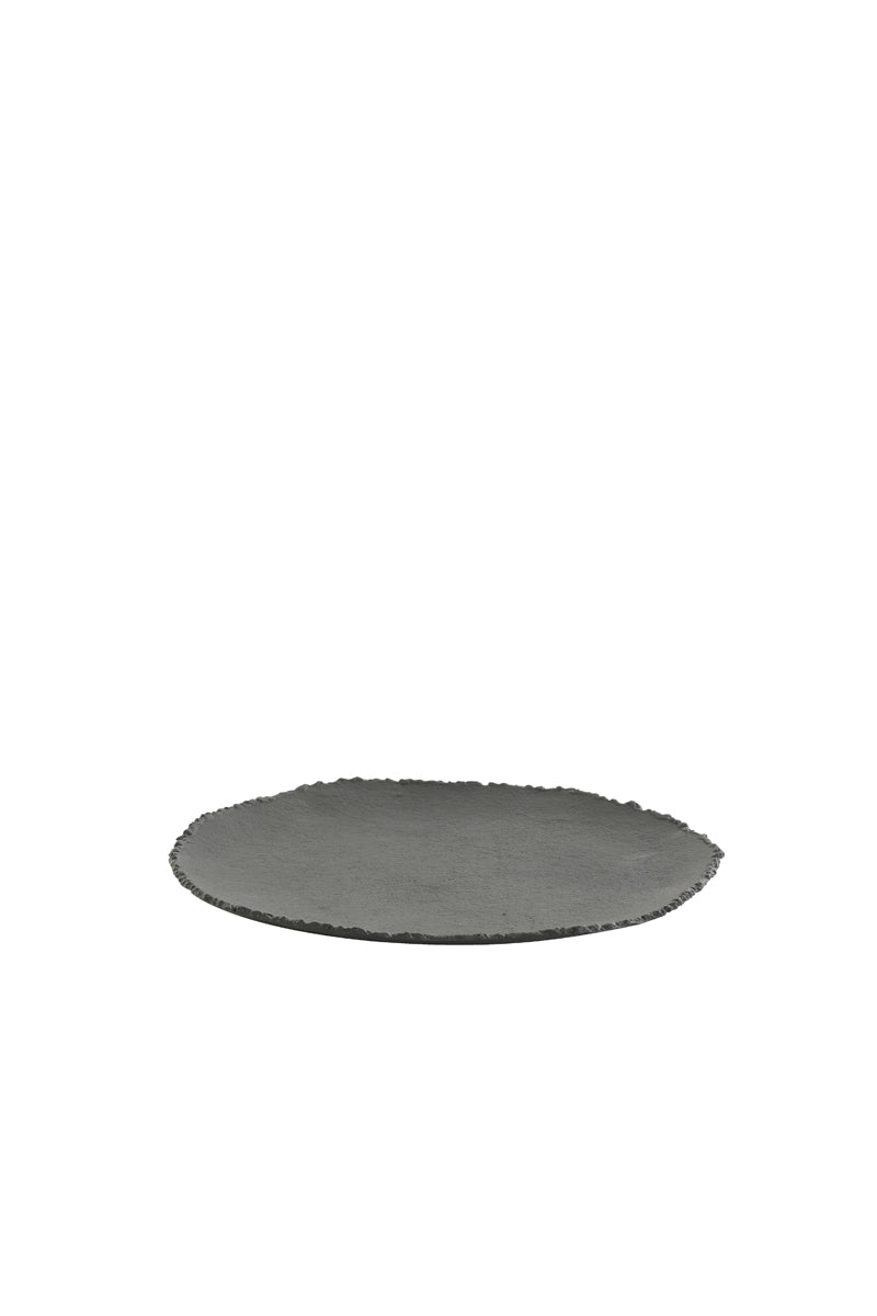 Matt Black Round Platter