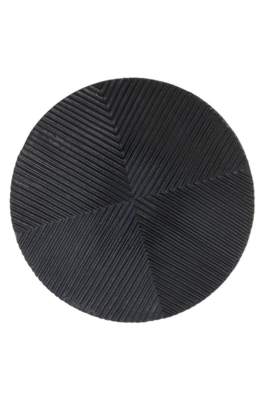 Matan round Black Dish