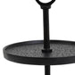 Matt Black 2 Tier Cake Stand