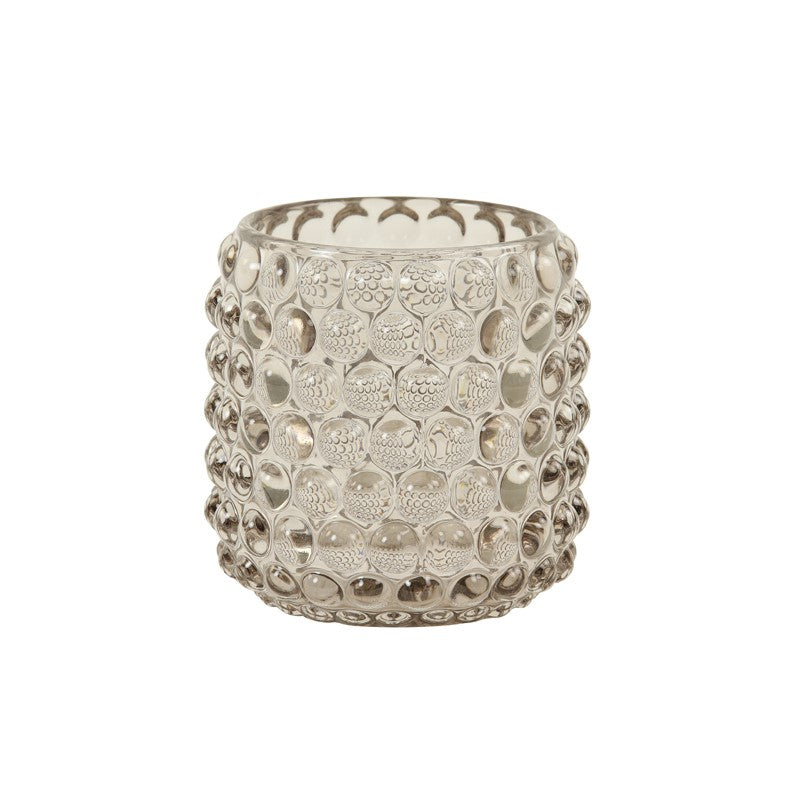 Taupe Glass Tealight Holder