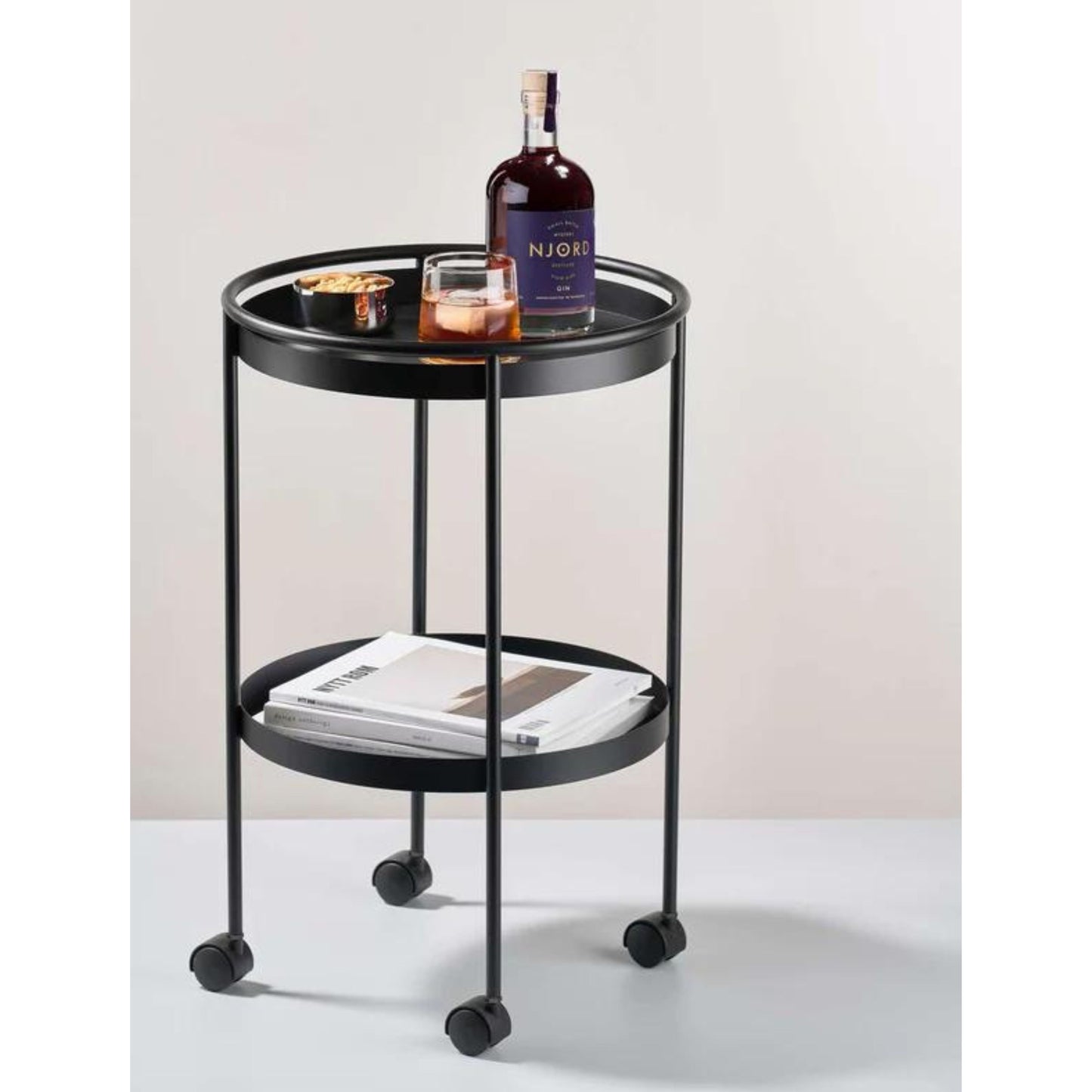 Black Bar Trolley Grey Goose Living