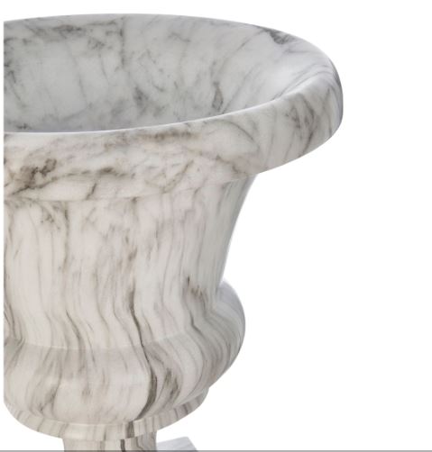 Faux Marble Planter with Pillar