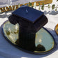 Small Black Roman Pillar Candle