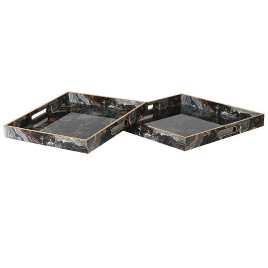 Square Marbled Tray