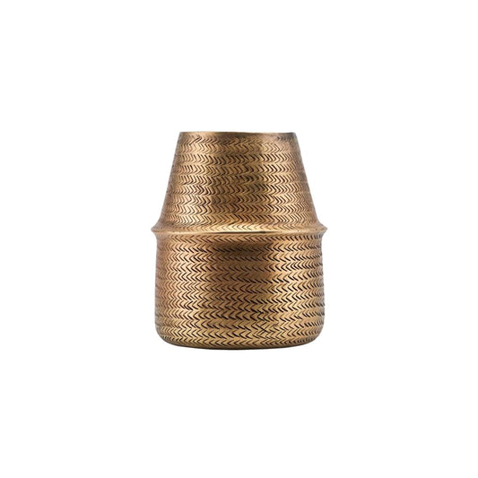 Rattan Brass Planter