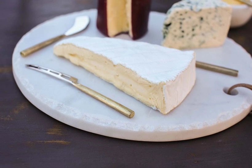 Brushed Gold Cheese Knife S/4 14cm