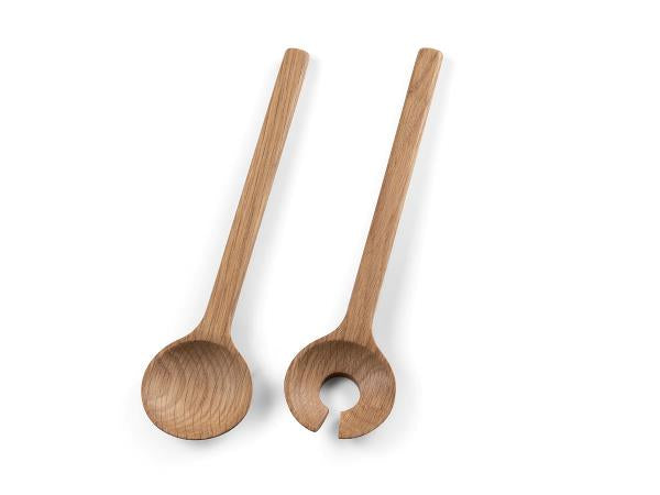 Oak Salad Servers